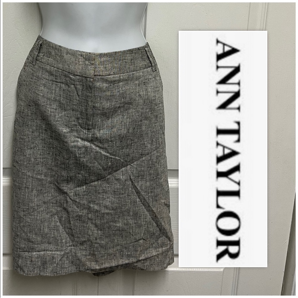 Ann Taylor Sparkle Twisted Trouser Skirt